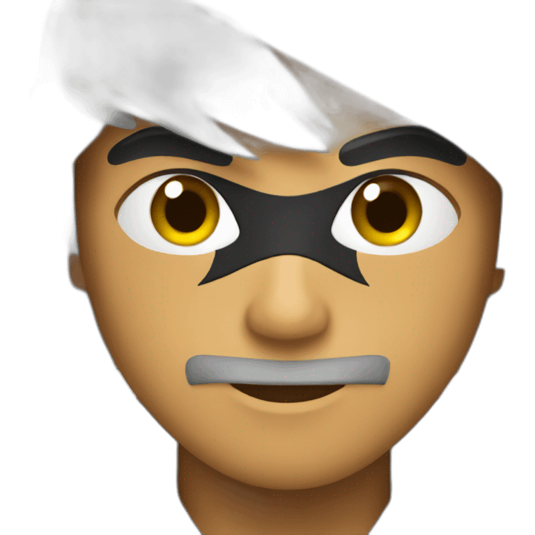 A black ninja emoji