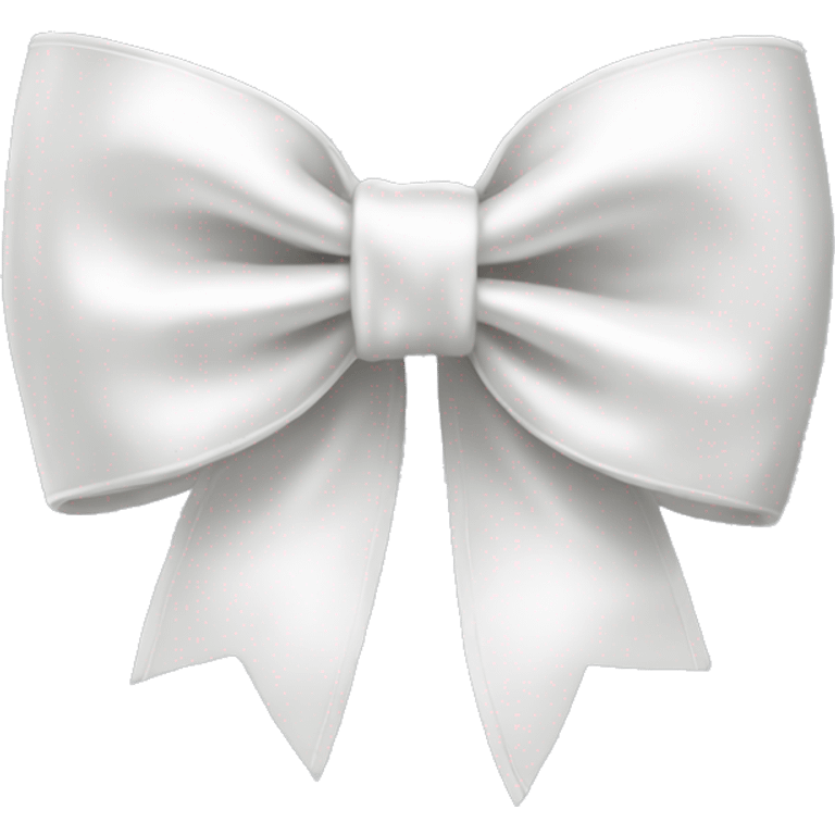 white satin bow emoji