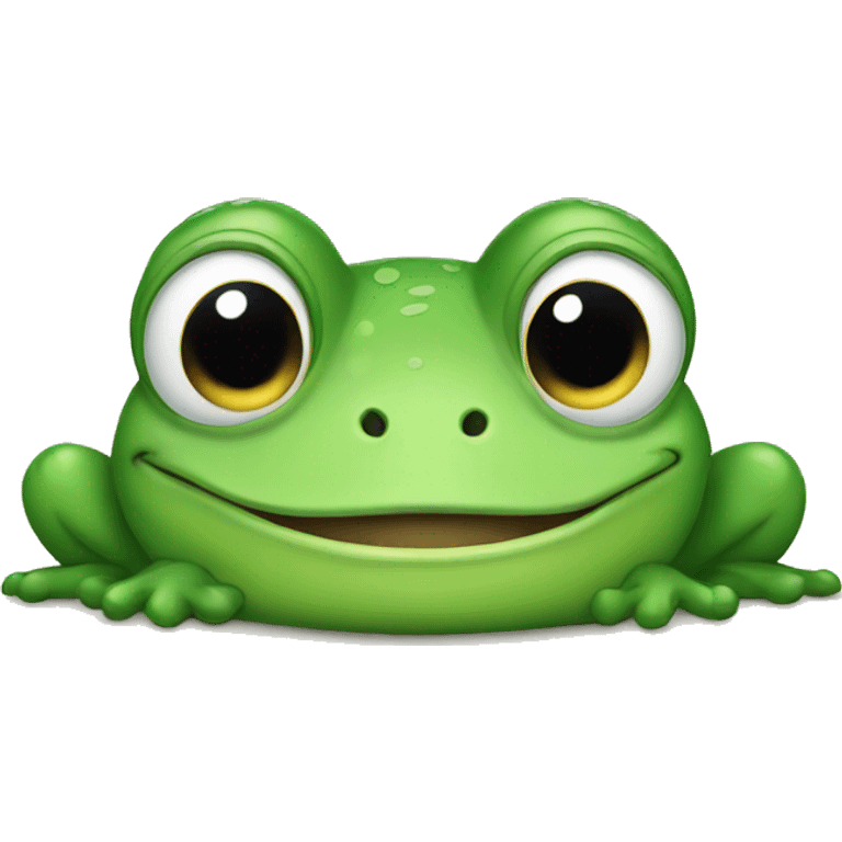 Happy frog emoji