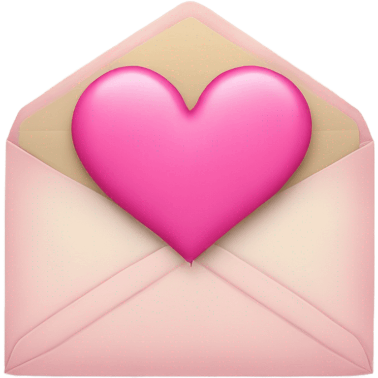 envelope with pink heart  emoji