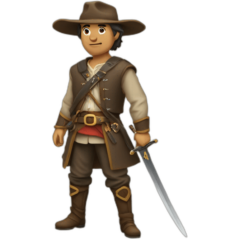 gaucho with sword emoji