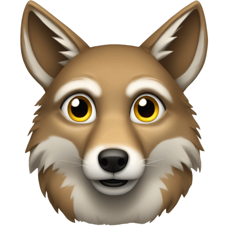 Coyote surprised eyes emoji