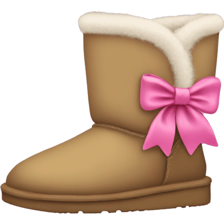 Uggs with a pink bow emoji