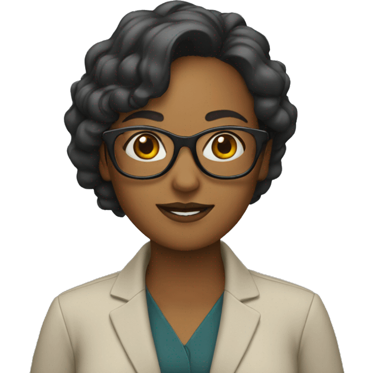 woman with glasses emoji