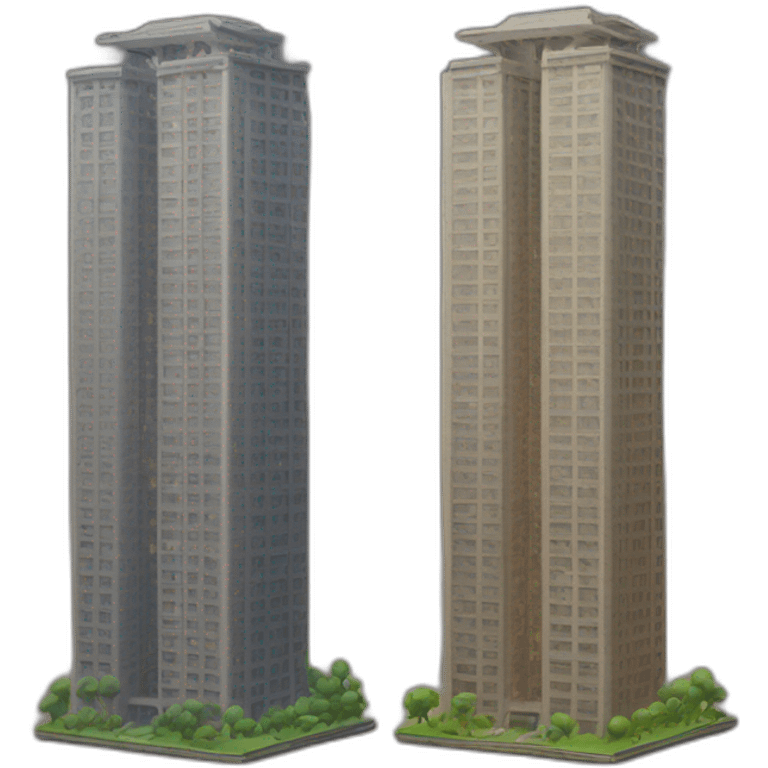 2 towers emoji