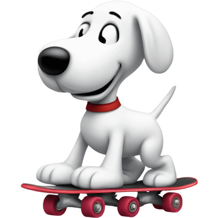 snoopy roller skating  emoji