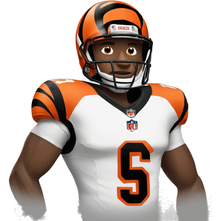 bengals nfl player in uniform  emoji