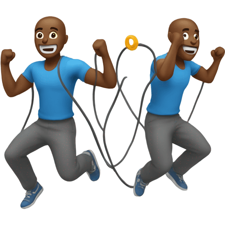 Man jumping rope emoji