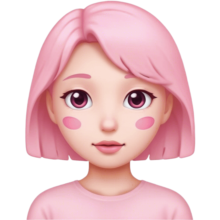 Soft pink cute emoji