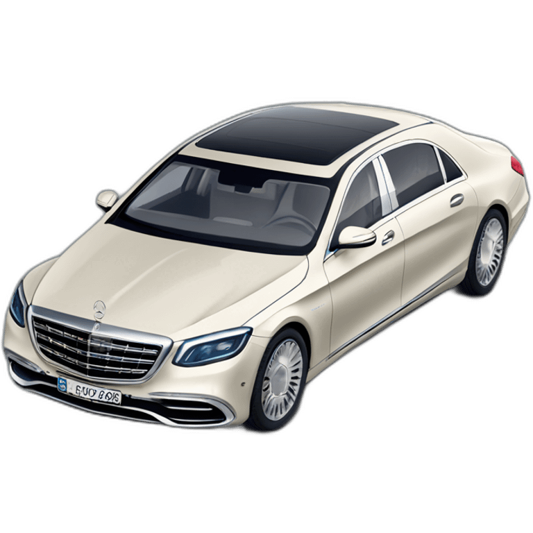 Mercedes maybach 2022 isometric view emoji