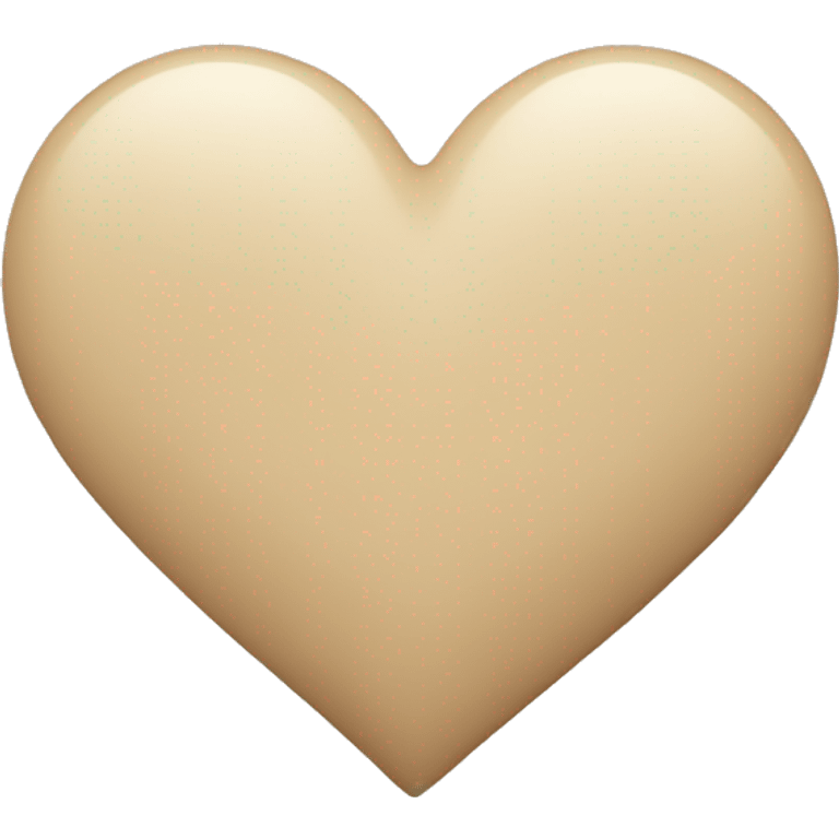 beige heart emoji