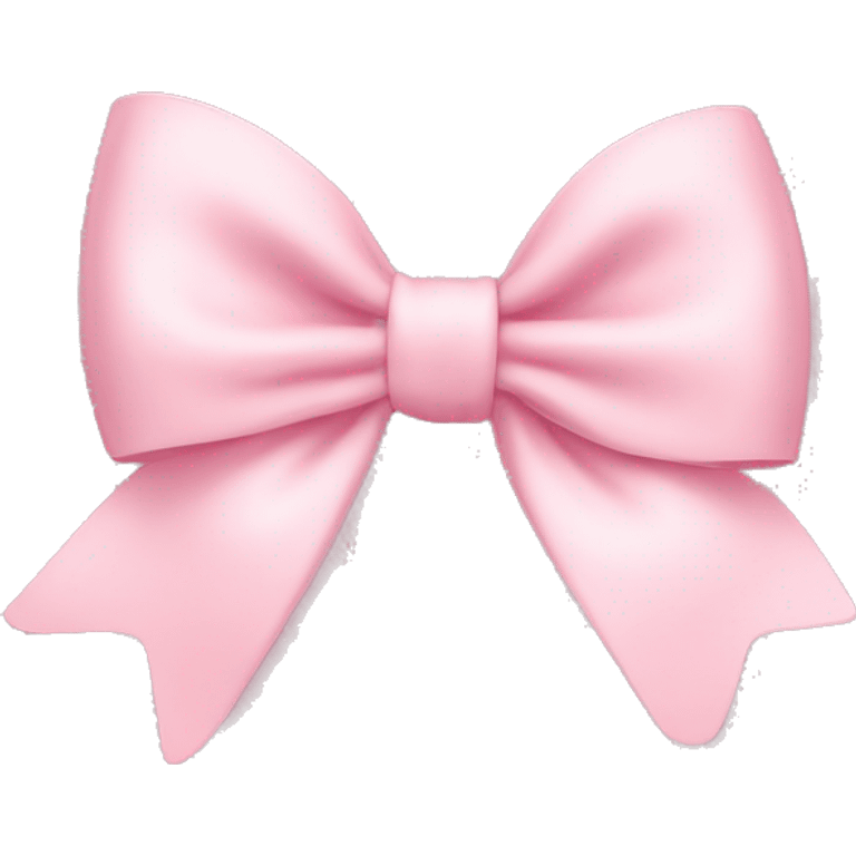 light pink bow on light pink bow emoji