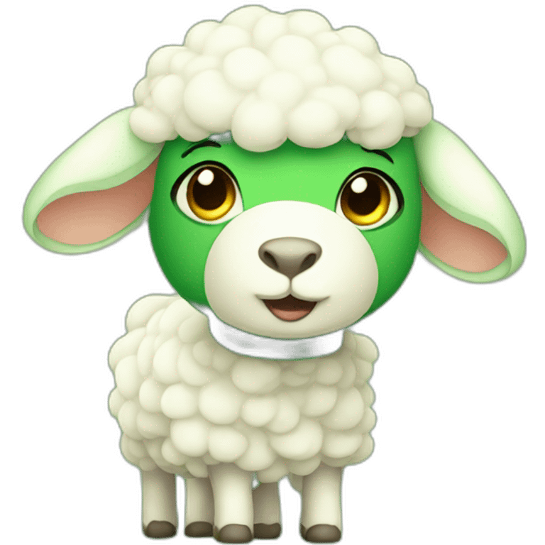 Green lamb emoji