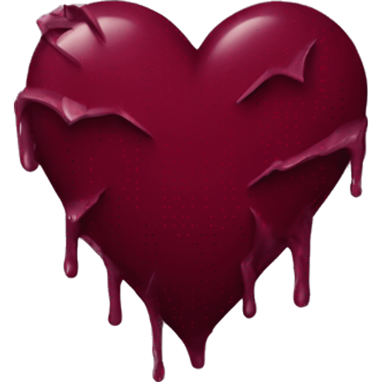 broken maroon heart emoji