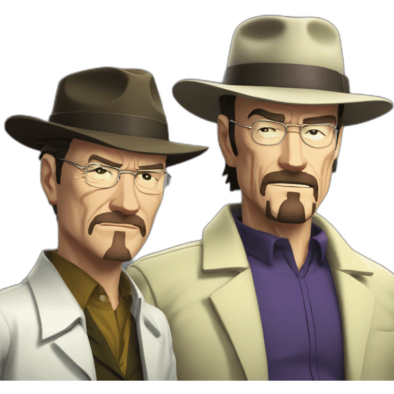 walter white and jotaro kujo emoji