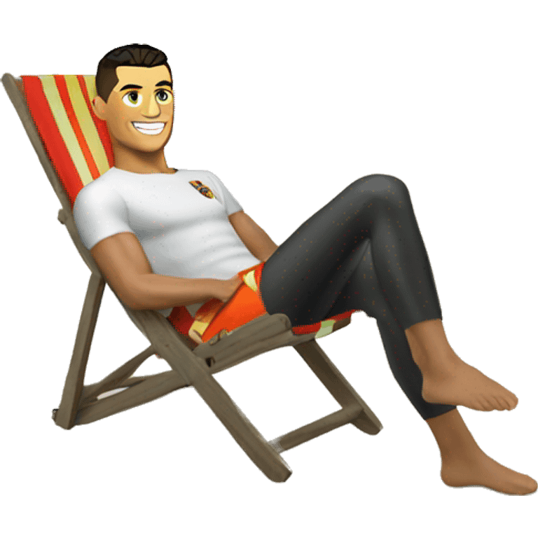 cristiano Ronaldo on beach emoji