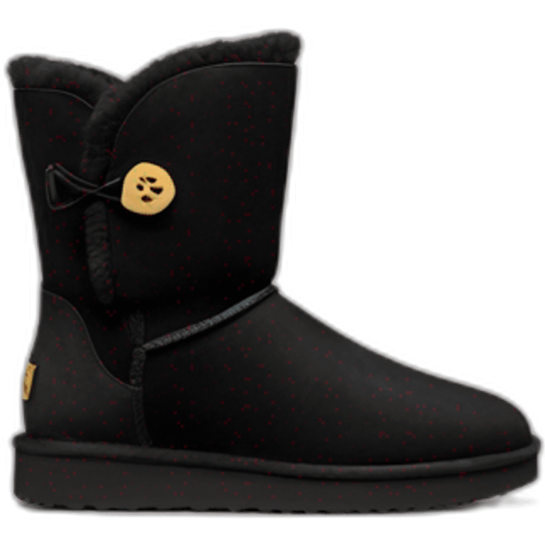 Black ugg Mimi boot emoji