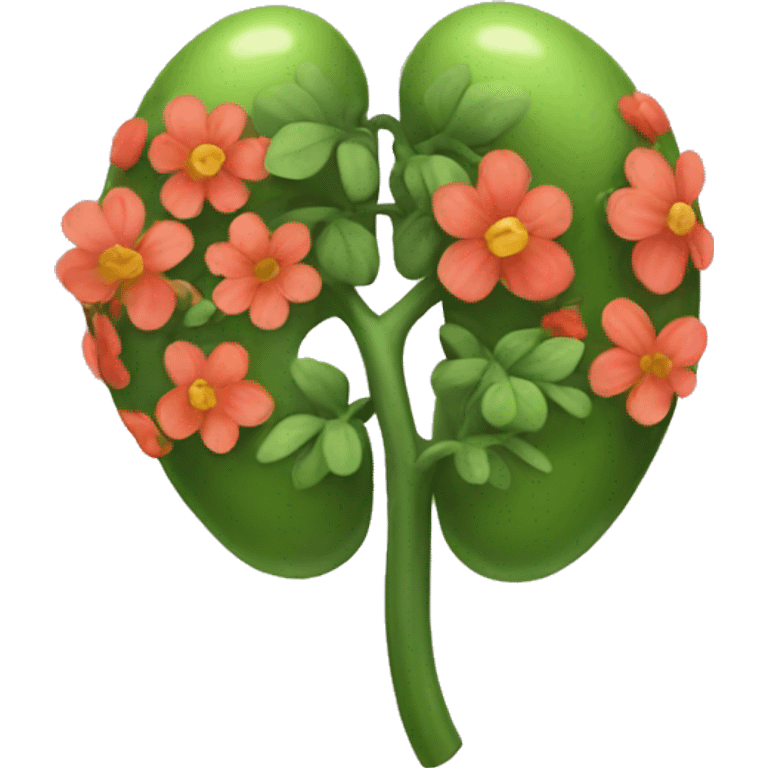 Floral kidney  emoji