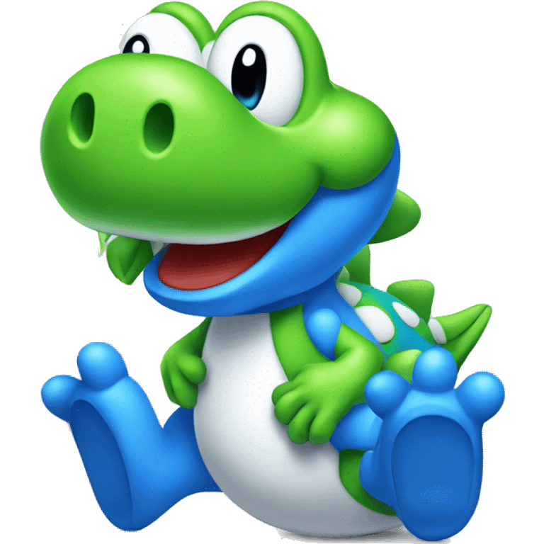 yoshi blue emoji