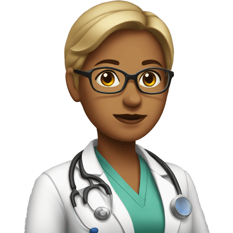 Female doctor goose emoji