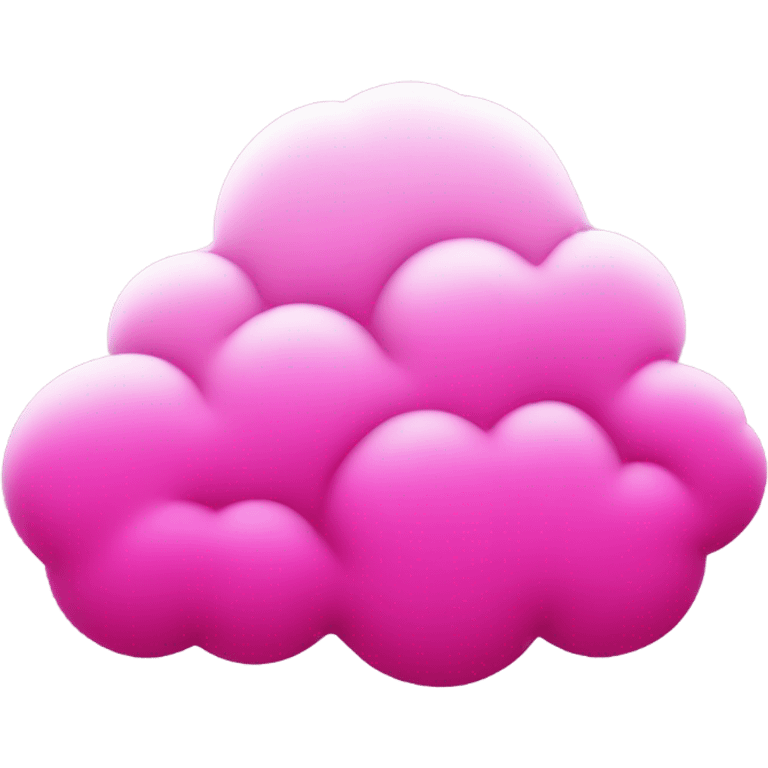 Hot pink cloud with clear snowflakes everywhere  emoji