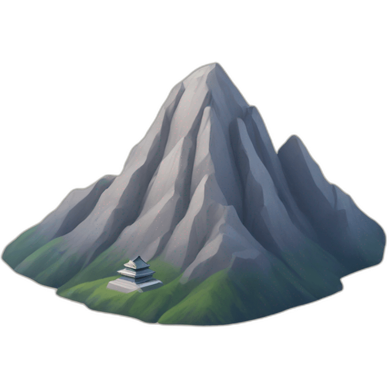 Mountain and temple emoji