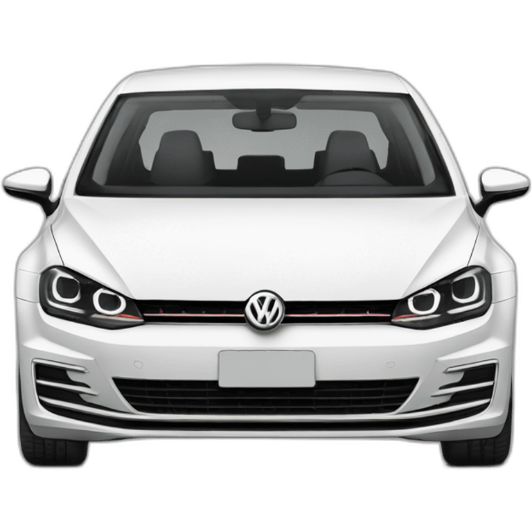 volkswagen golf mk7 white side view emoji