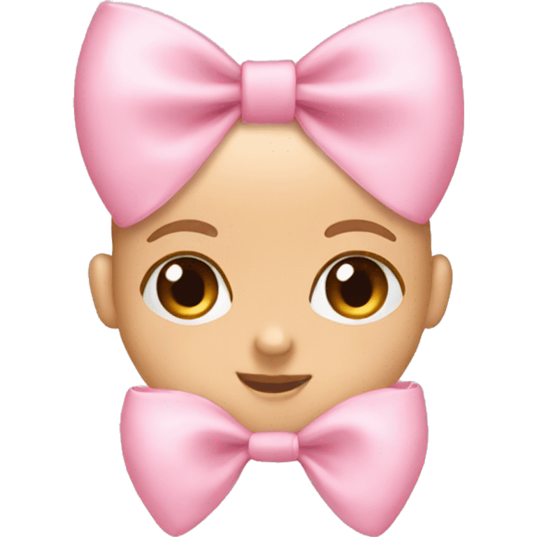 Baby pink bow  emoji