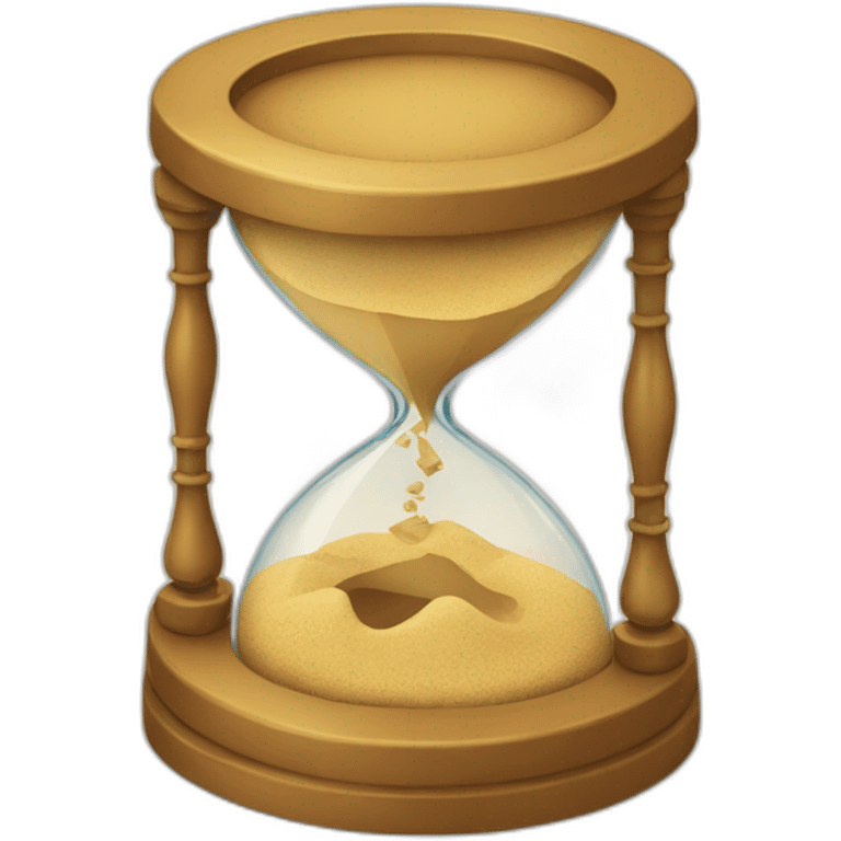 broken sand clock emoji