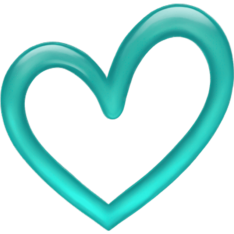 aqua heart emoji