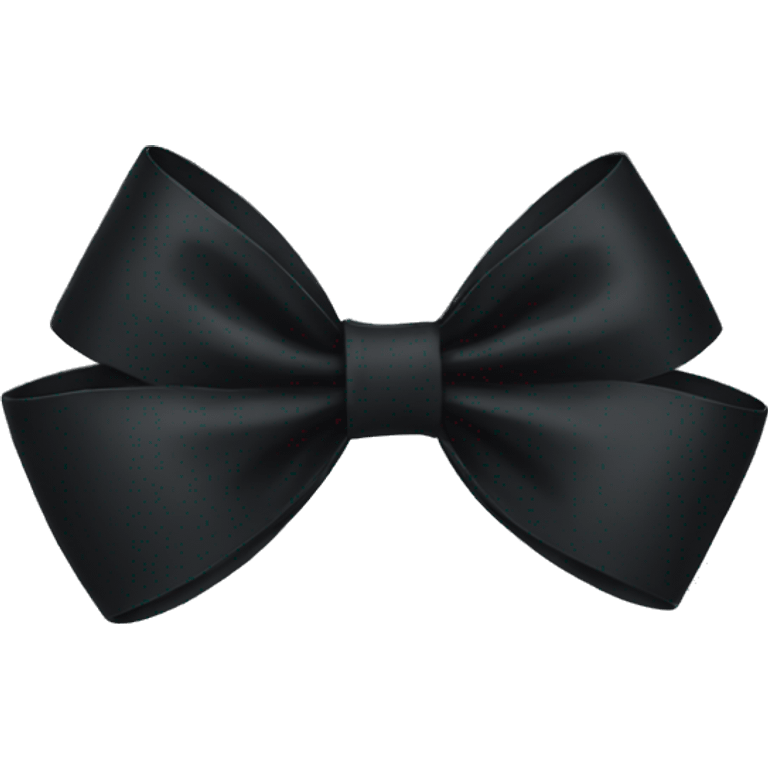 Black bow emoji