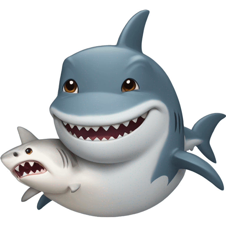 Shark and rabbit emoji