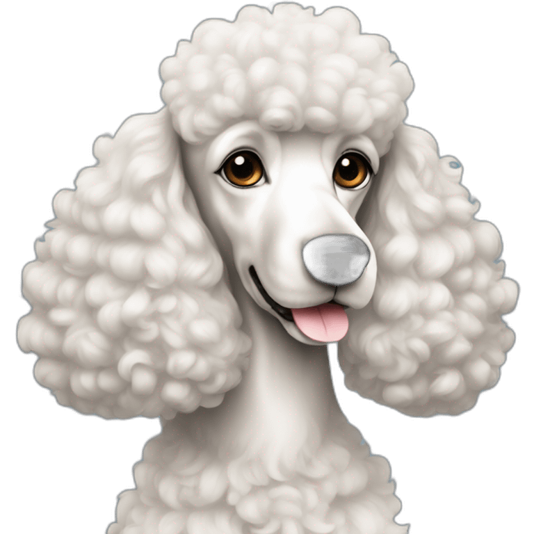 Elegant poodle emoji