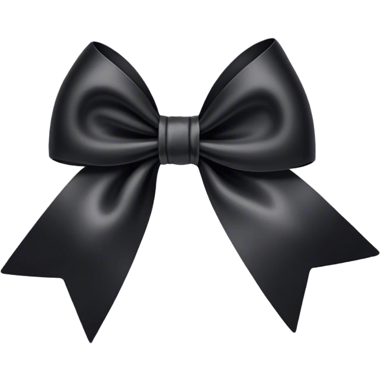 A pretty black bow emoji