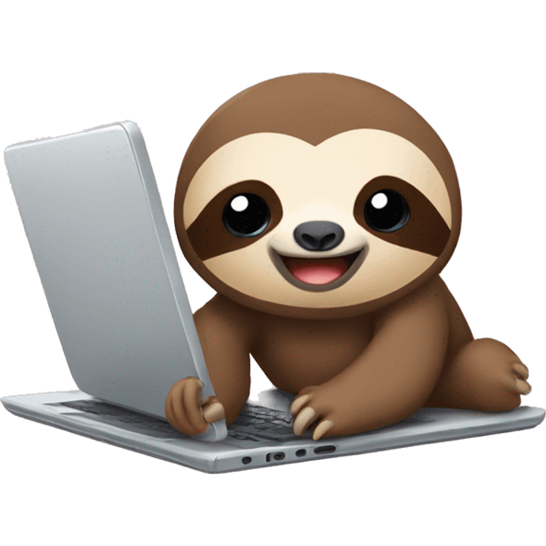 baby Sloth laptop emoji