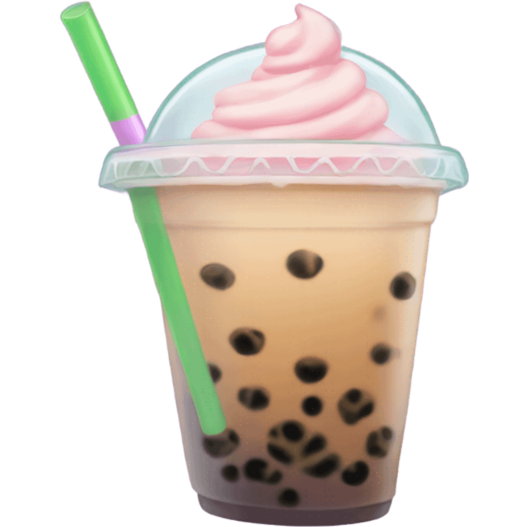 Bubble tea kawii emoji