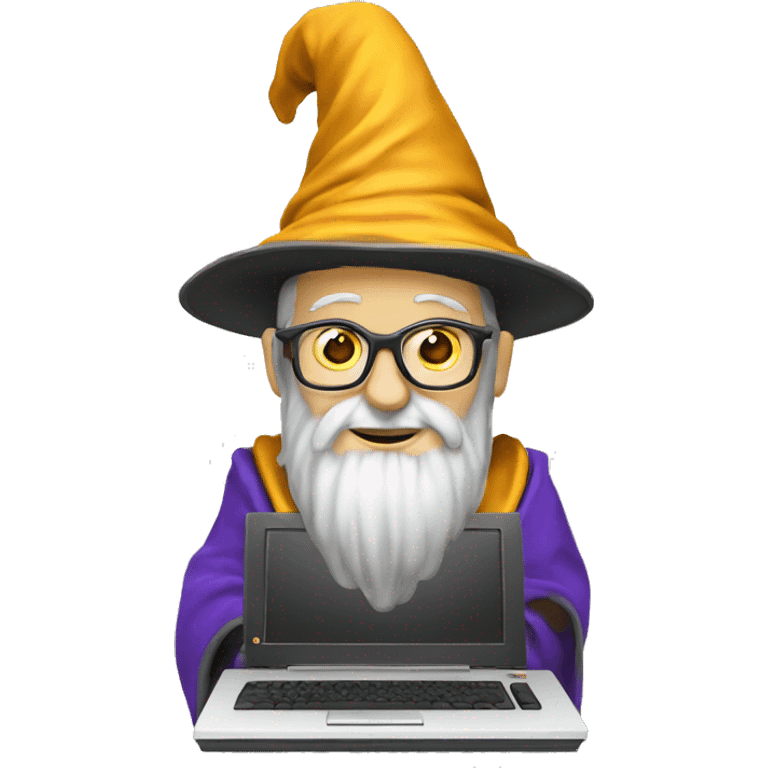 wizard coding computer emoji