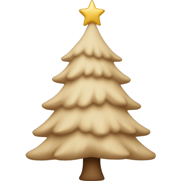 beige christmas tree emoji