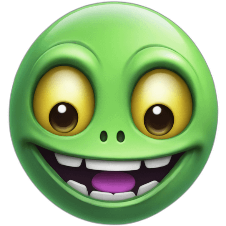 Happy alien emoji