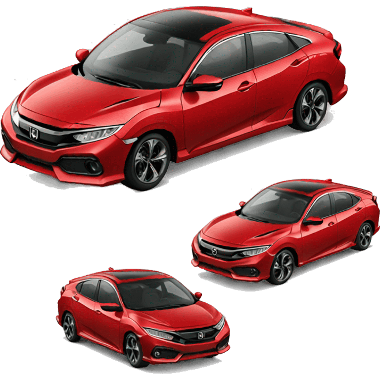 Honda Civic Red emoji