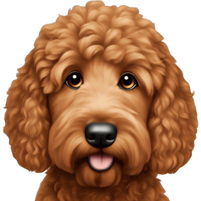 Red goldendoodle  emoji