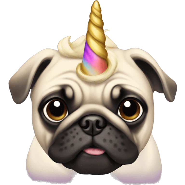 Pug unicorn  emoji