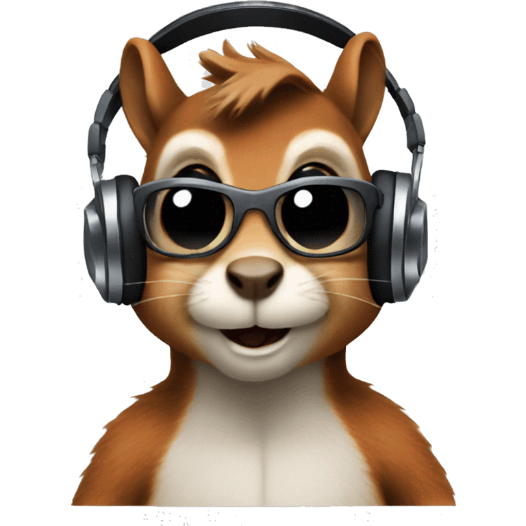 Squirrel dj emoji