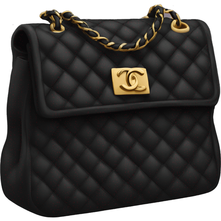 Black Chanel bag  emoji