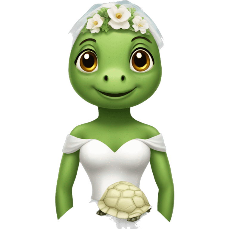 bride turtle emoji