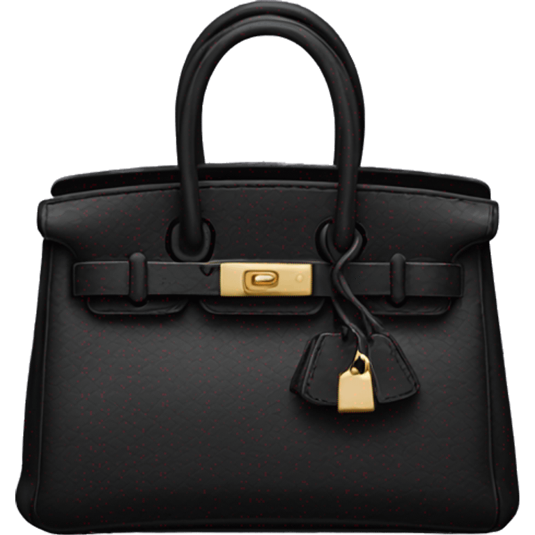 Mini black birkin  emoji