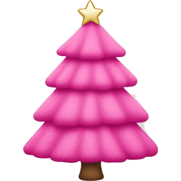 Pink Christmas tree emoji