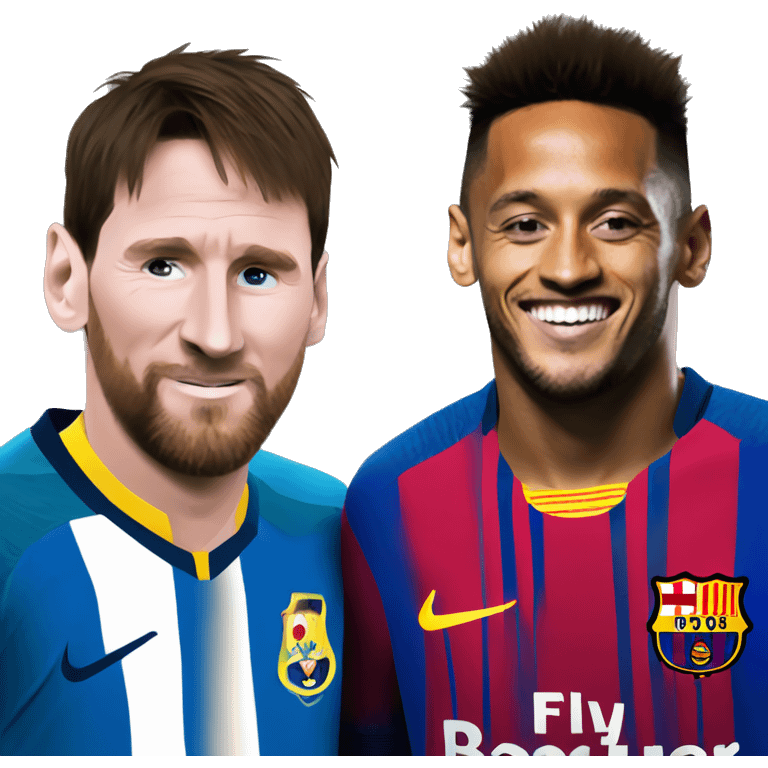 messi and neymar emoji