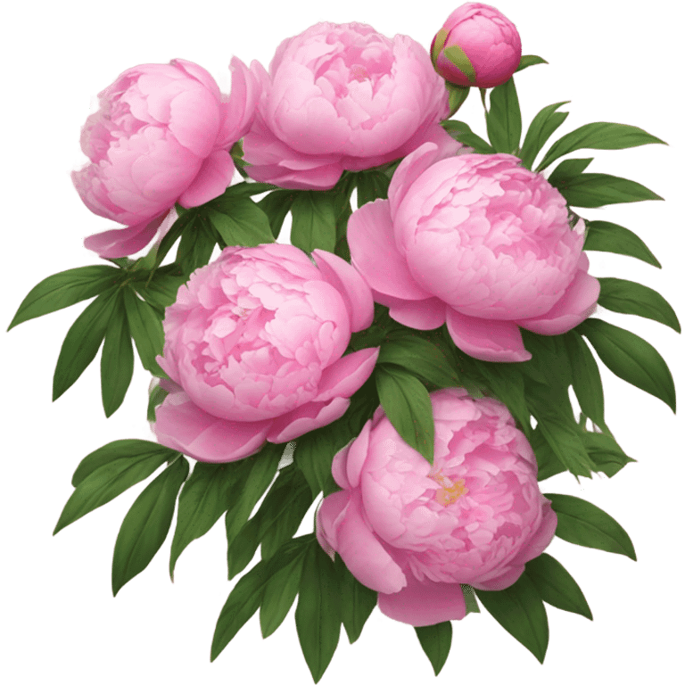 Peonies pink emoji