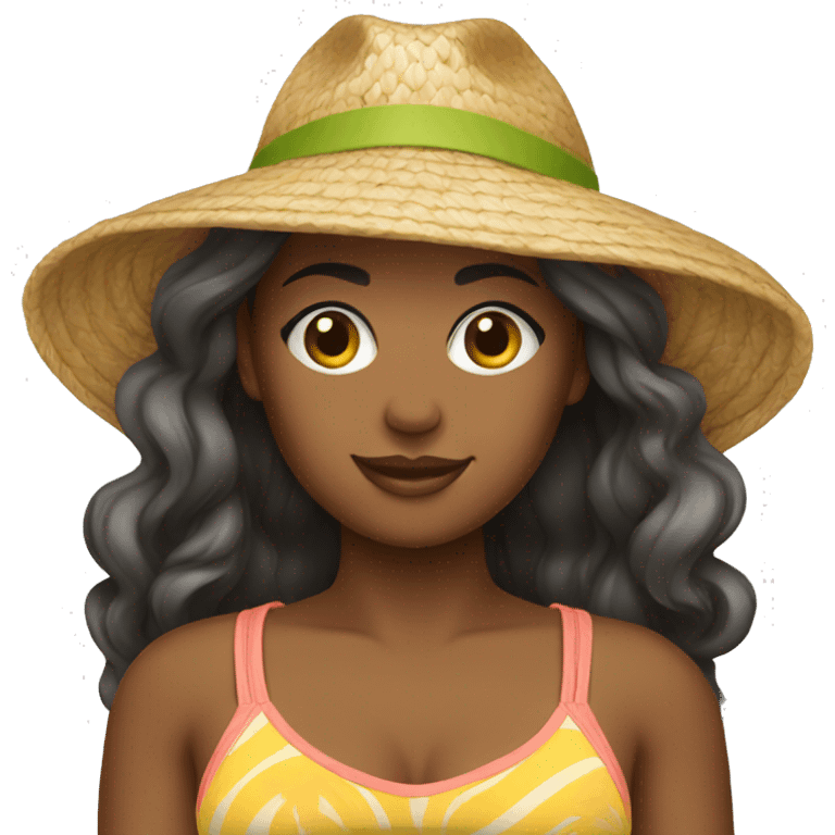 women beach clothes emoji